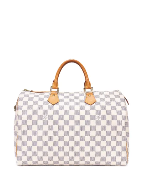 Louis Vuitton Pre-Owned Damier Azur Speedy 35 tote bag White DU3098