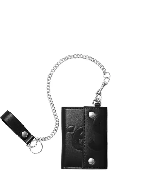 Supreme debossed-logo chain-link wallet Black SU27206