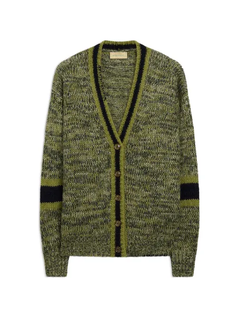 MOMONÌ Orvan mouliné cardigan Green 266MMOKN02226671MO