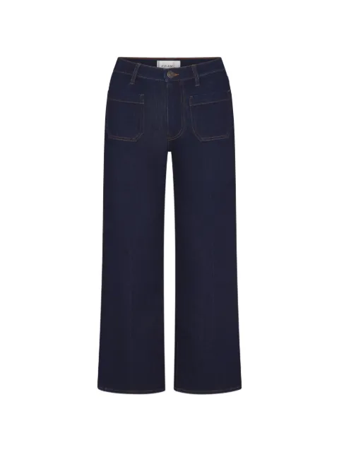 FRAME patch-pocket wide-leg jeans Blue 2011814