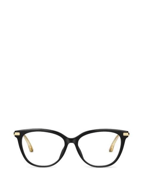 Jimmy Choo Eyewear cat-eye frame wavy-temple glasses Black JC259F80753