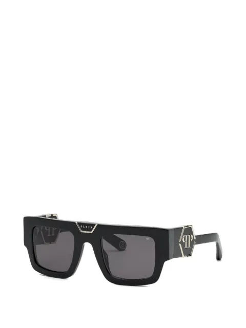 Philipp Plein Eyewear square-frame logo-plaque sunglasses Black SPP092M700Y