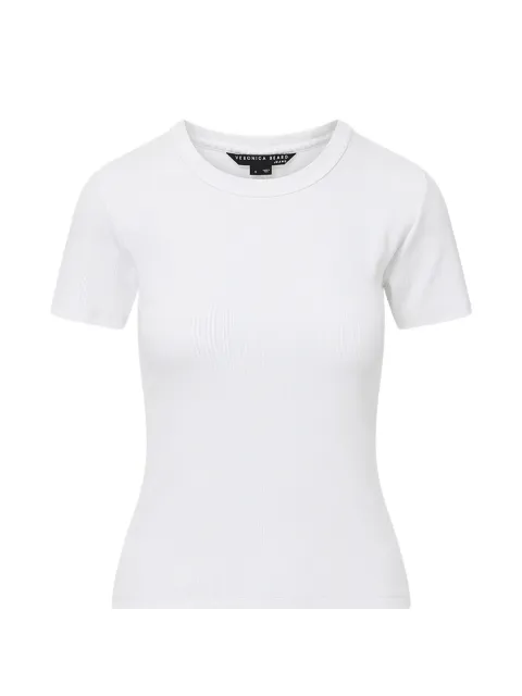 Veronica Beard Pruitt ribbed T-shirt White J2508JY152S0587