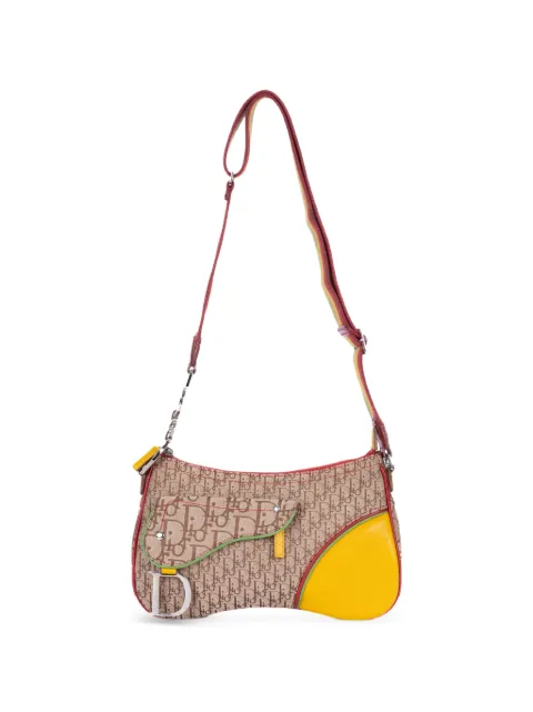 Christian Dior Pre-Owned Rasta Trotter Double Saddle cross body bag Neutrals 08RU1004