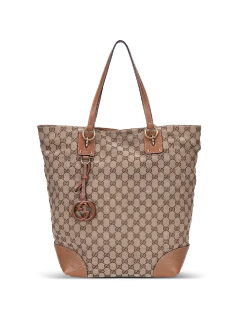 Gucci Pre-Owned GG Monogram Charm tote bag Neutrals 247286491403