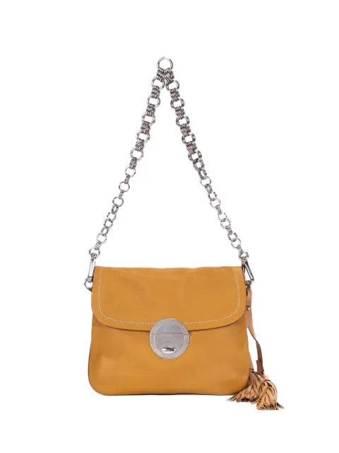Prada Pre-Owned tassel flap shoulder bag Yellow 113