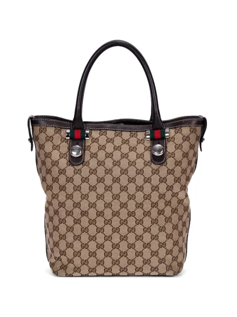 Gucci Pre-Owned Sherry GG Canvas tote bag Neutrals 232970214397