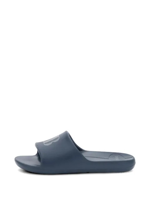 Boggi Milano logo-print slides Blue BO26P014801