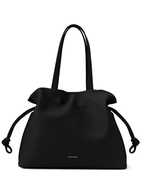 Esin Akan large Emma leather tote bag Black LEMMA