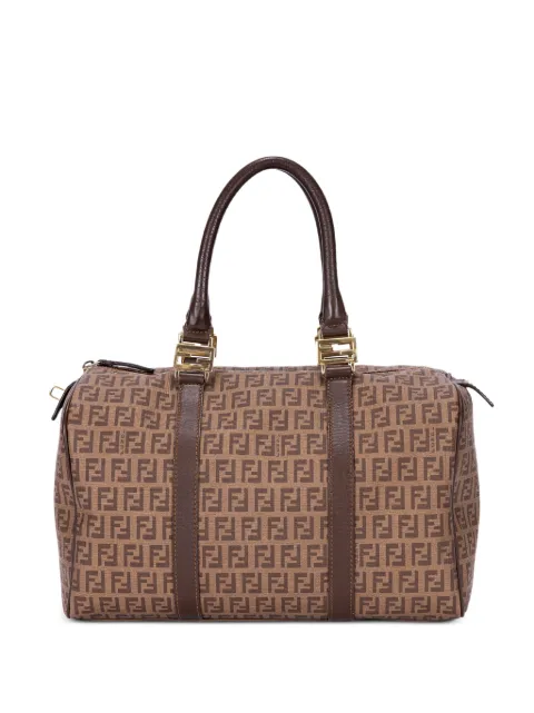 Fendi Pre-Owned Forever Bauletto FF-logo travel bag Neutrals 8BL098FB51192305