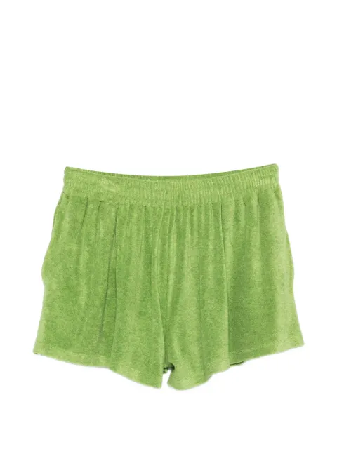 A.M.G. terry-cloth shorts Green SS26SH