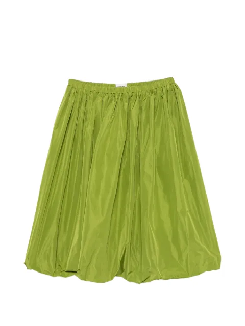 A.M.G. gathered balloon-hem skirt Green SS26SK05