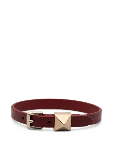 Valentino Garavani VLogo Signature leather bracelet Red WJ0BD7FLX