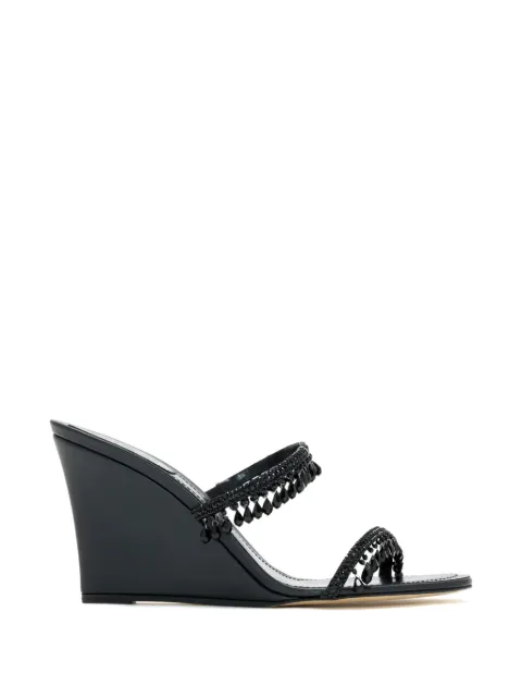 René Caovilla Taylor crystal-embellished wedge sandals Black C12804080RN01V050