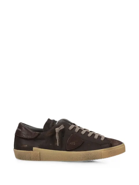 Philippe Model Paris Prsx logo-patch sneakers Brown PRLUWRG1