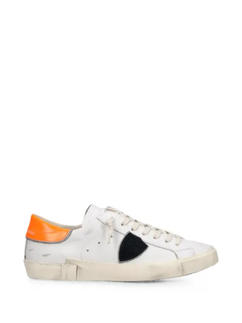 Philippe Model Paris PRSX logo-patch leather sneakers White PRLUVP25
