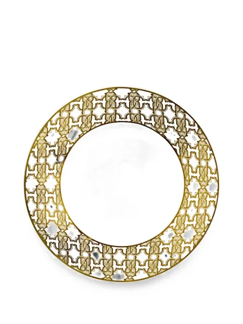Roberto Cavalli Home monogram soup plates (set of two) White RALA37IA042JC026