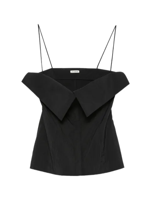 A.M.G. spaghetti-strap top Black SS26T02