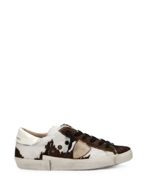 Philippe Model Paris PRSX cow-print sneakers Brown PRLDAV01