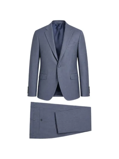 ETIEM TEXTIL S.L. single-breasted textured suit Blue 2737740601NAVY