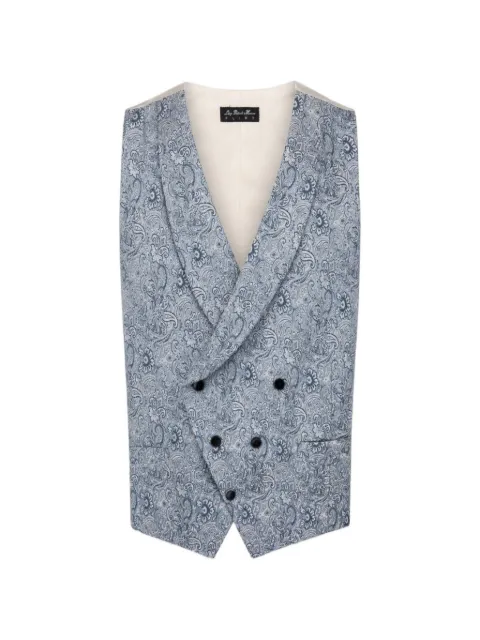 LUIGI BIANCHI MANTOVA LBM 1911 double-breasted waistcoat Blue 1374TESS1697188
