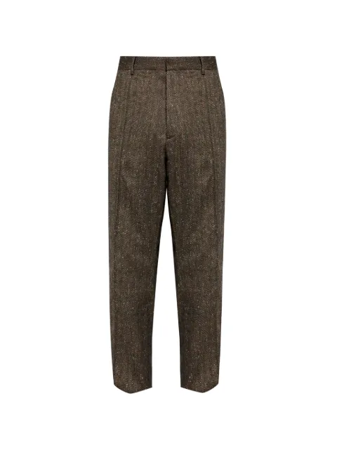 DSQUARED2 herringbone-pattern trousers Brown S74KB1147D35504