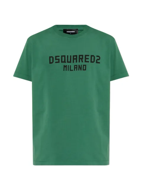 DSQUARED2 Milano logo-print T-shirt Green S74GD1520D20106