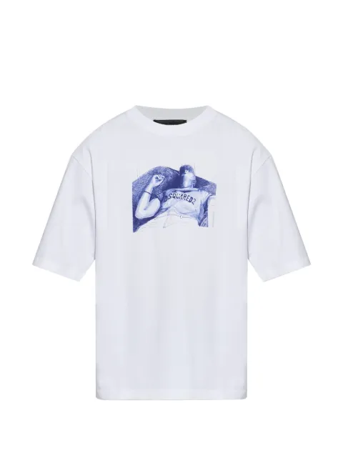 DSQUARED2 graphic-print T-shirt White S74GD1607D20033