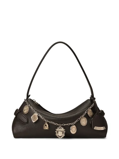 Ralph Lauren Collection small Ralph charm-embellished shoulder bag Brown 435P25049