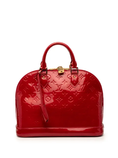 Louis Vuitton Pre-Owned 2013 Monogram Vernis Alma PM handbag Red 88O9NNQNXH319GBY
