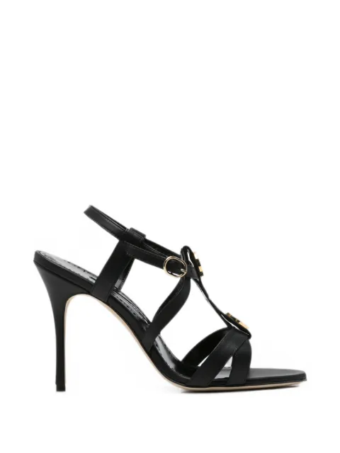 Manolo Blahnik Giza disc-embellished sandals Black 2262063