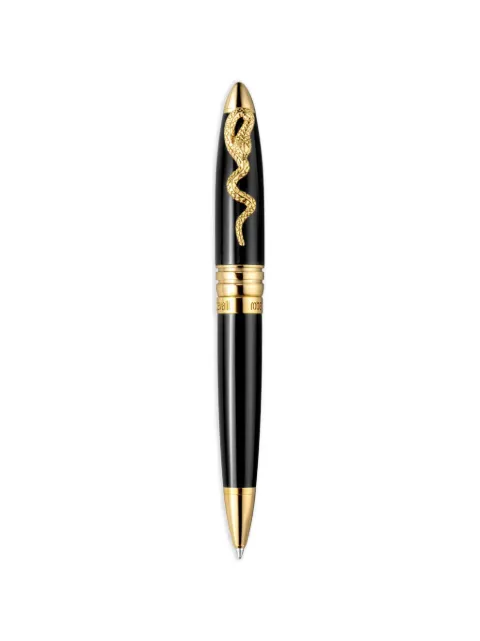 Roberto Cavalli logo-motif ballpoint pen Black SALT6HIT408JC026