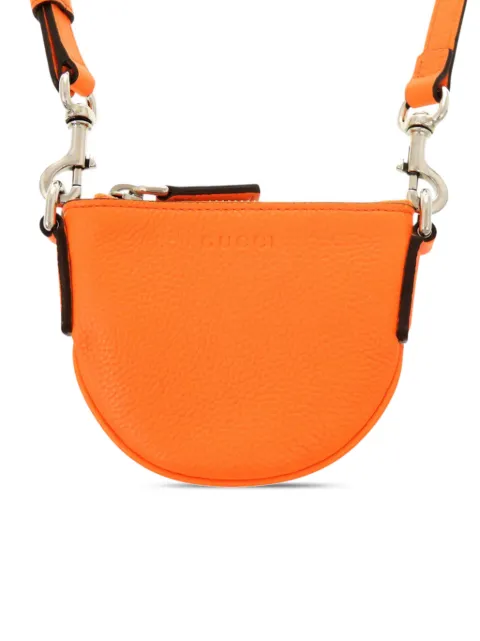 Gucci Pre-Owned 2016-2026 Micro Mini Calfskin Web B crossbody bag Orange ABO898B634XJLA72