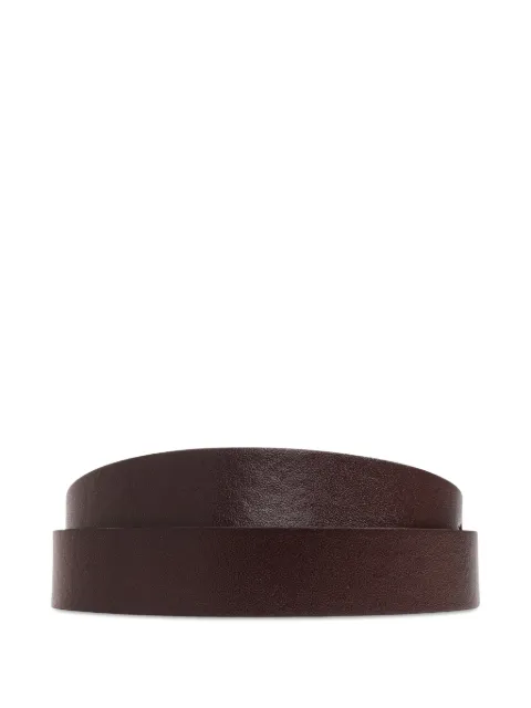 Victoria Beckham Portofino plaque-buckle leather belt Brown 1326ABL007653A