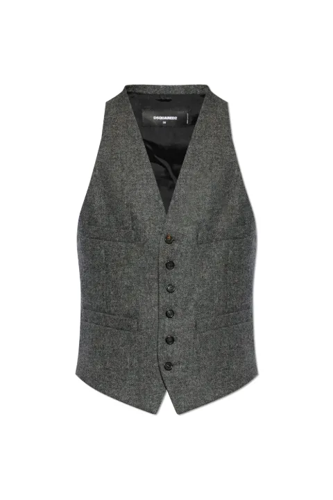 DSQUARED2 button-up waistcoat Grey S74FB0359D35498