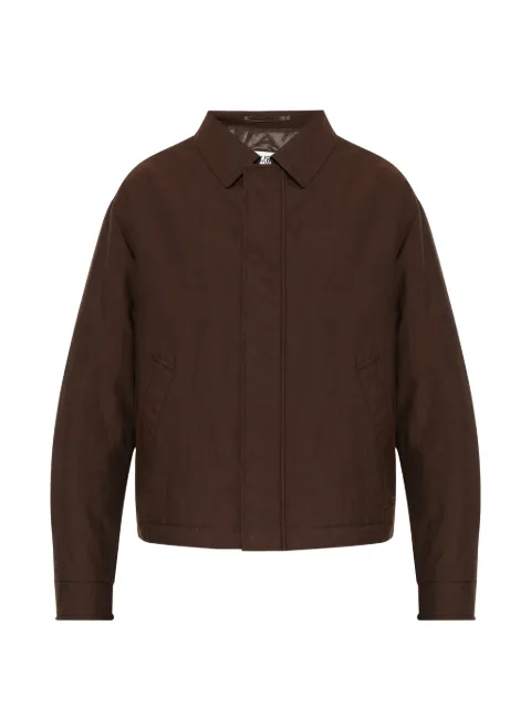 MM6 Maison Margiela concealed-fastening jacket Brown SH0AM0089M3600