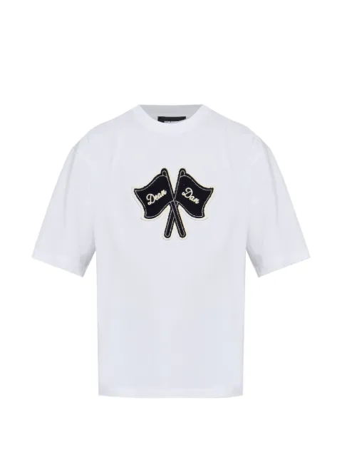DSQUARED2 flag-patch T-shirt White S74GD1606D20033