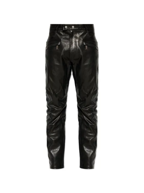 DSQUARED2 leather trousers Black S74KB1184SX9749