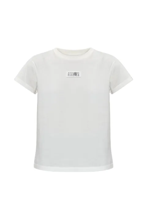 MM6 Maison Margiela logo-patch T-shirt White S52GC0327M20258