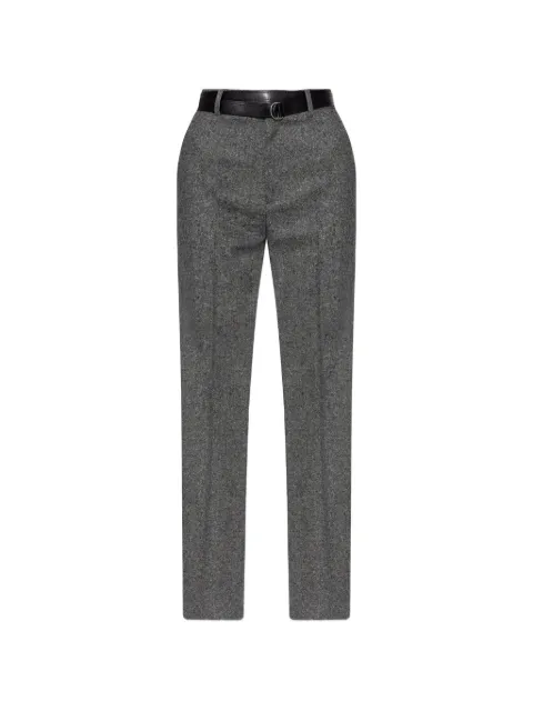 MM6 Maison Margiela belted melange-effect trousers Grey S52KA0570M36004