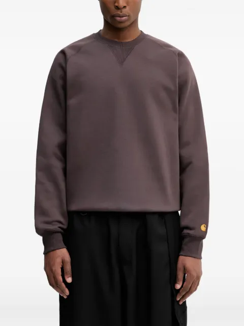 Carhartt WIP Chase logo-embroidered sweatshirt Purple I033660