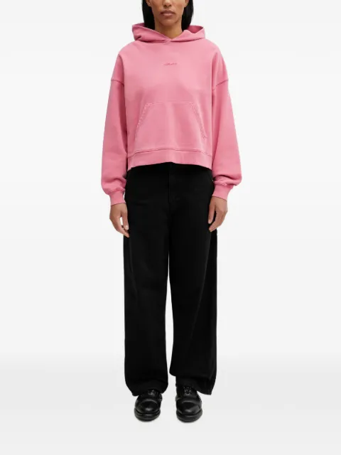 Carhartt WIP Benton logo-embroidered hoodie Pink I034512