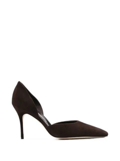 Manolo Blahnik Taylernu pointed-toe pumps Brown 4252310
