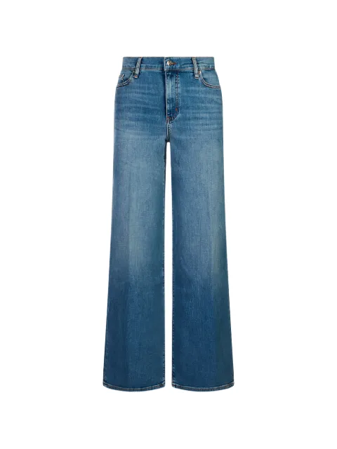 FRAME faded Le Slim Palazzo pants Blue LSP814