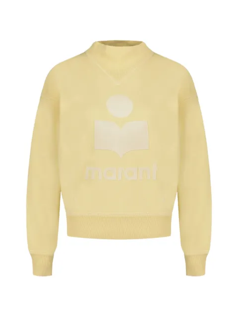 MARANT ÉTOILE Moby logo-print sweatshirt Yellow SW0003FAD1M04ELWEC