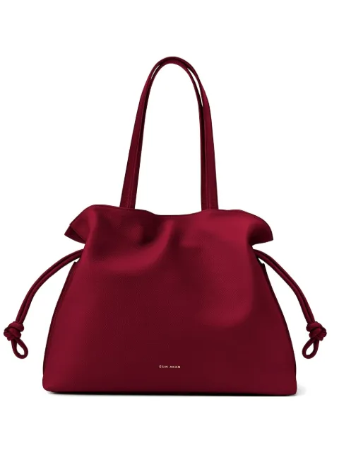 Esin Akan large Emma leather tote bag Red LEMMA
