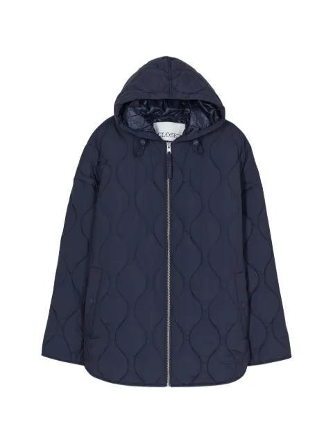 Closed quilted oversized jacket Blue C9775068J22