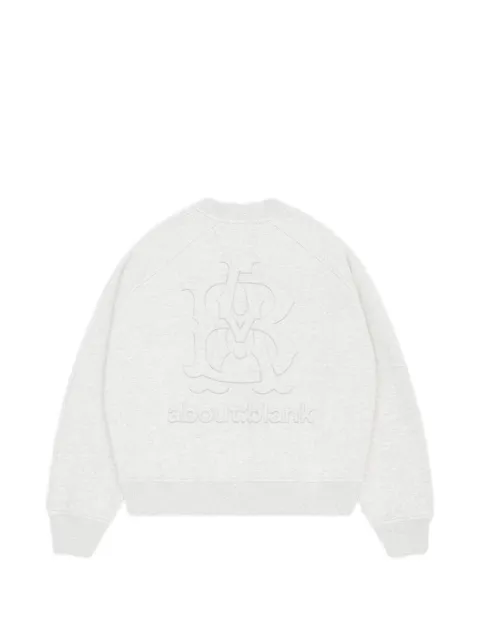 ABOUTBLANK logo-print raglan-sleeve sweatshirt Grey SS26025GRM