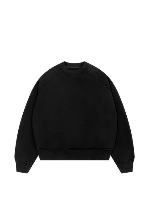 ABOUTBLANK logo-embossed raglan-sleeve sweater Black SS26025BLK