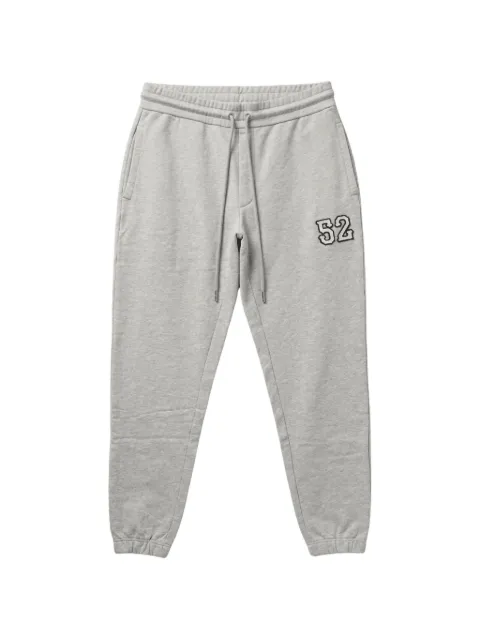 Moncler logo-patch drawstring track pants Grey L20918H0000489AUJ